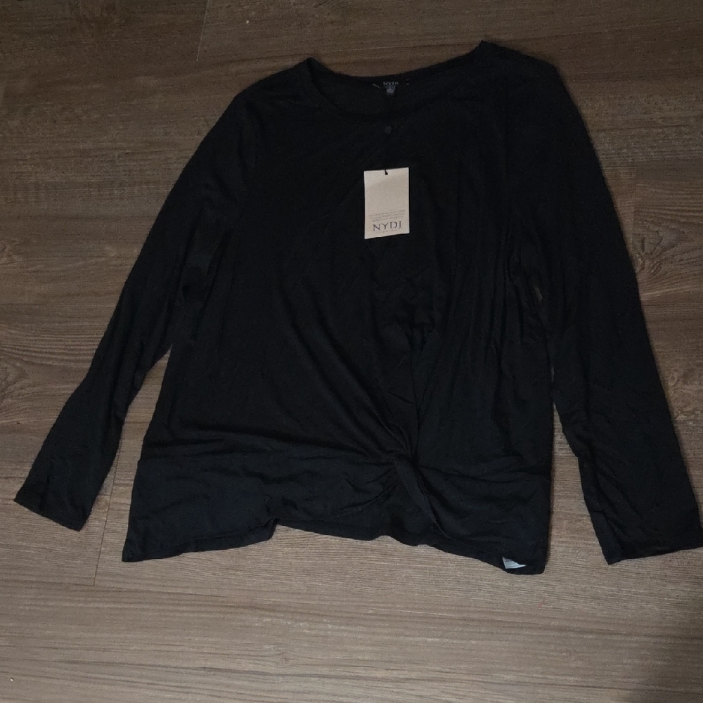 NYDJ Black Long Sleeve Top
